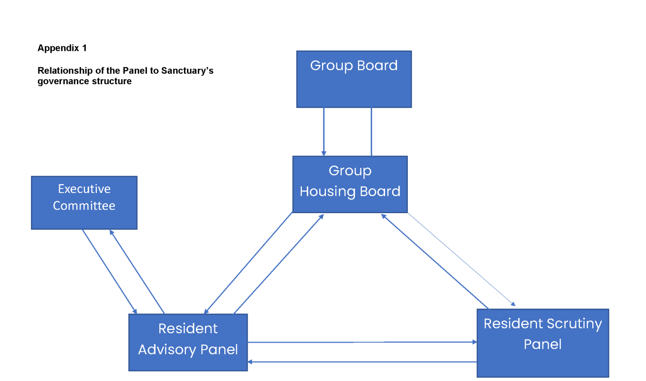 Relationship of the panel to Sanctuary's governance structure - Appendix 1